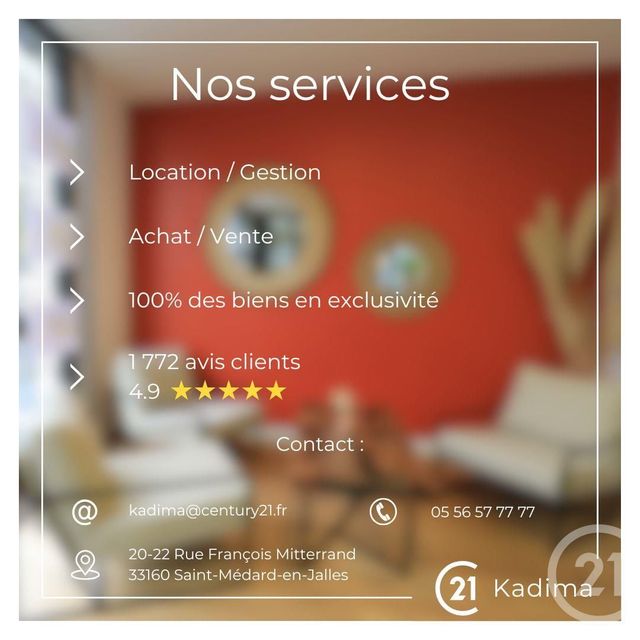 maison à vendre - 6 pièces - 149.63 m2 - ST AUBIN DE MEDOC - 33 - AQUITAINE - Century 21 Kadima